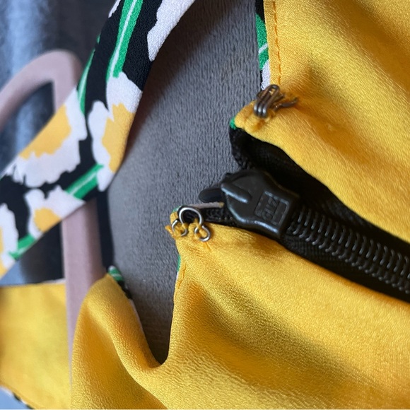 Diane Von Furstenberg DVF sunflower shift dress size 2 - Picture 5 of 9